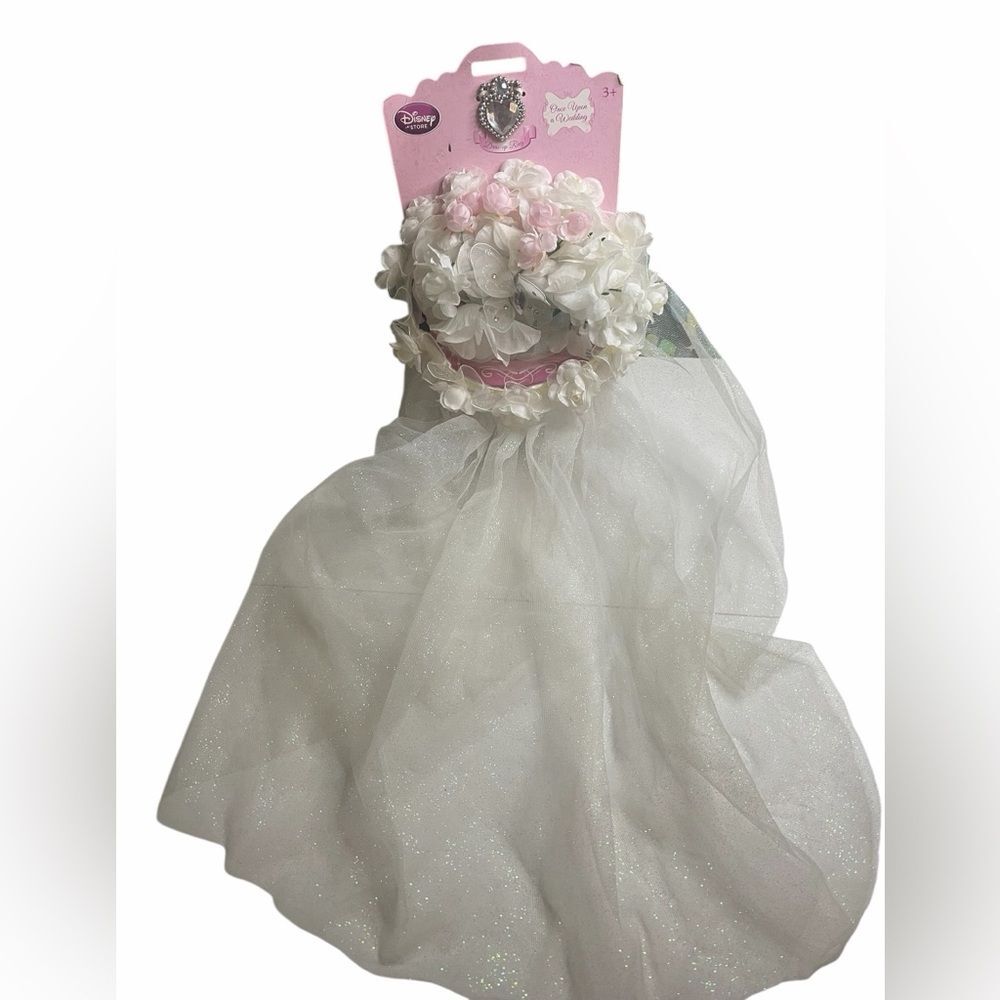 Cinderella, Once Upon A Time Wedding ,Headband, Vail, Bouquet &  RING New